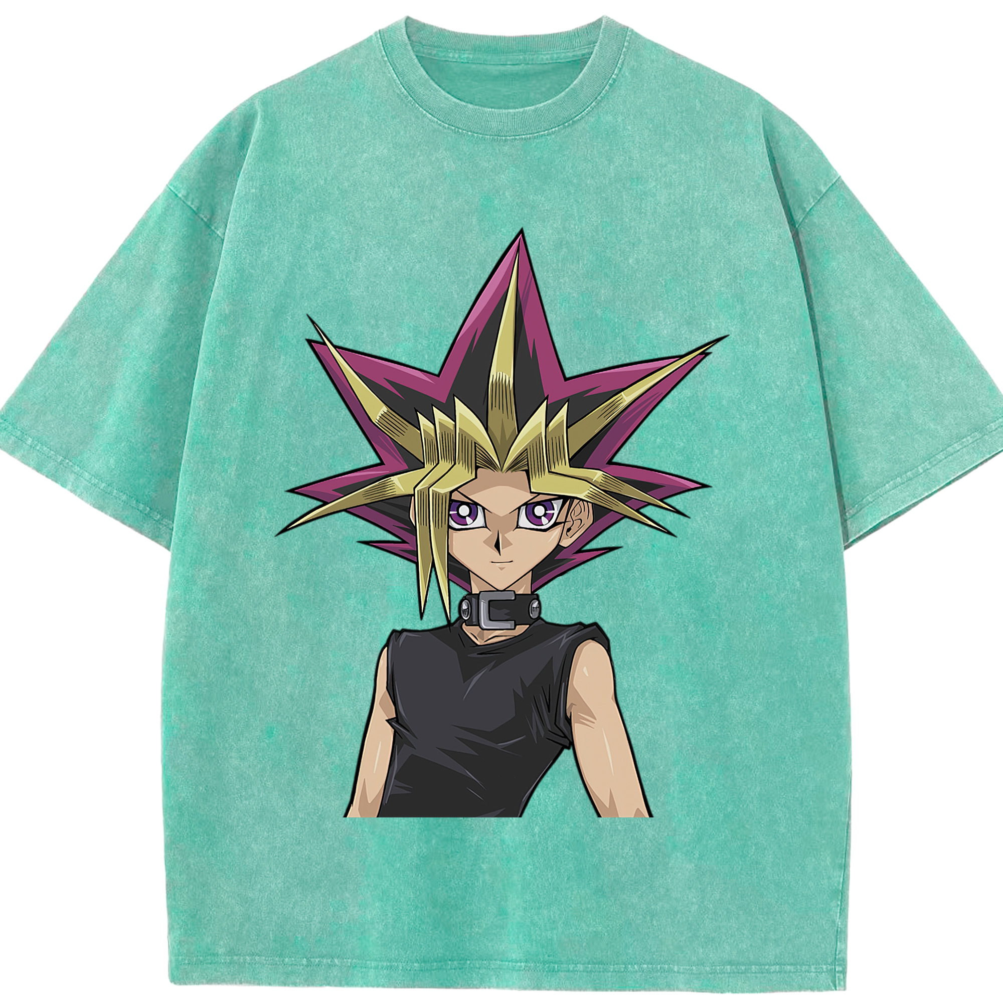 （画像用） 遊☆戯☆王 Yu-Gi-Oh! 綿100% ヴィンテージ風 半袖Tシャツ（フロントプリント）